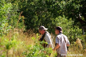 jason and adam hunt for birds at Kosi Bay